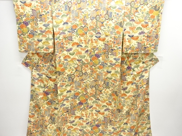 JAPANESE KIMONO / KOMON / GOSHO CART & PLANT